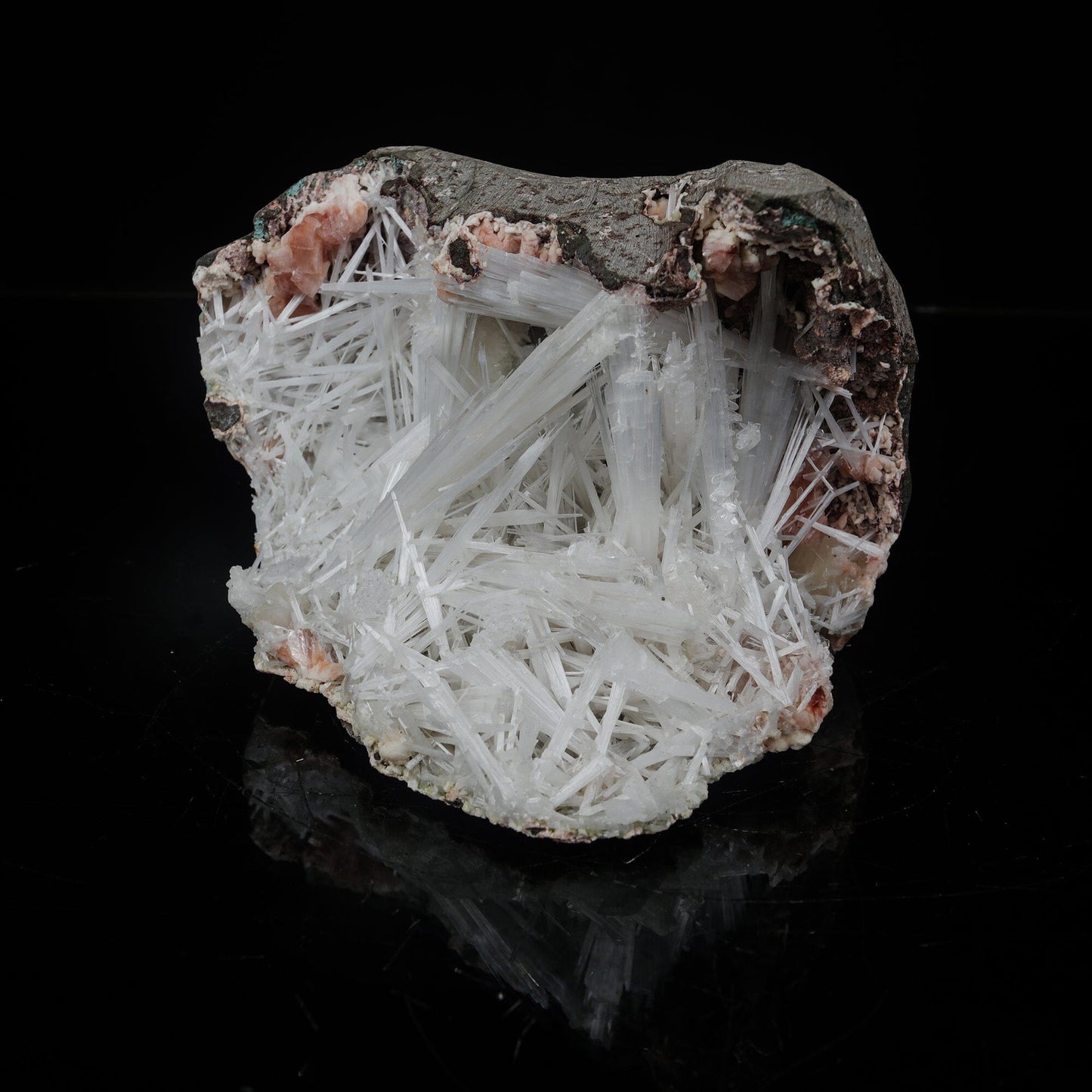 Scolecite in Heulandite Geode Natural Mineral Specimen # B 7121 Scoleccite Superb Minerals 