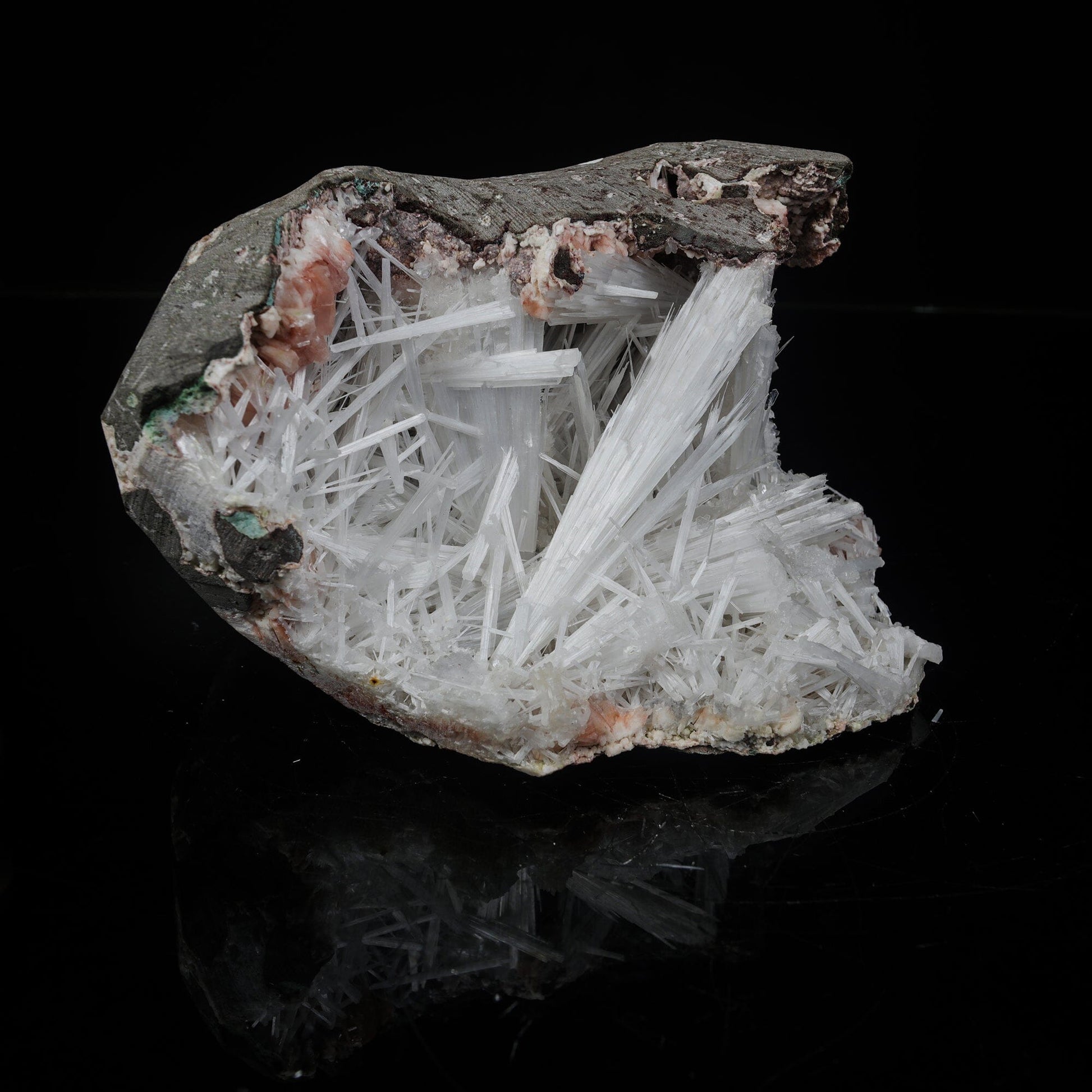 Scolecite in Heulandite Geode Natural Mineral Specimen # B 7121 Scoleccite Superb Minerals 