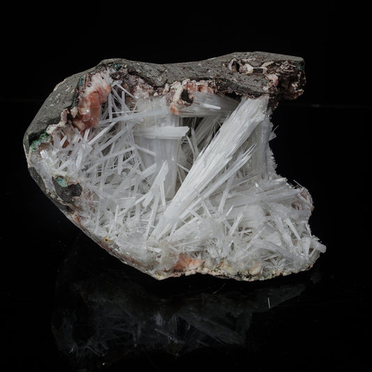 Scolecite in Heulandite Geode Natural Mineral Specimen # B 7121 Scoleccite Superb Minerals 