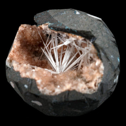 Scolecite Sprays Inside Heulandite Geode Natural Mineral Specimen # B…  https://www.superbminerals.us/products/scolecite-sprays-inside-heulandite-geode-natural-mineral-specimen-b-4881  Features: A beautiful display specimen from the Jalgaon Quarry in