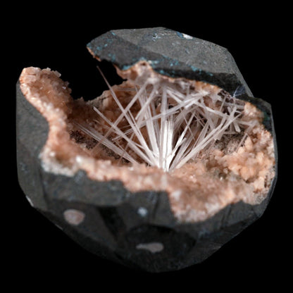 Scolecite Sprays Inside Heulandite Geode Natural Mineral Specimen # B…  https://www.superbminerals.us/products/scolecite-sprays-inside-heulandite-geode-natural-mineral-specimen-b-4881  Features: A beautiful display specimen from the Jalgaon Quarry in