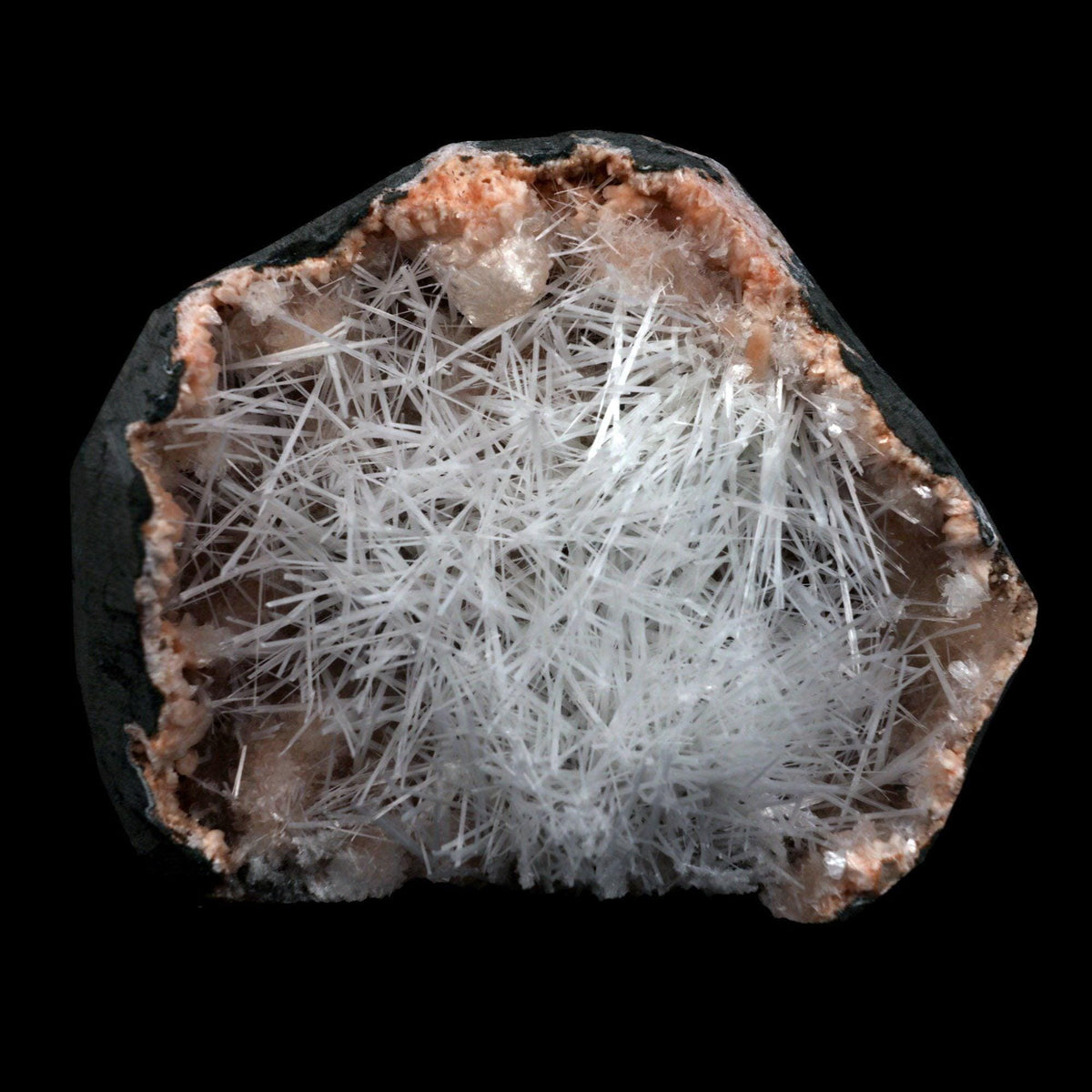 Scolecite Sprays On Heulandite With Stilbite Geode Natural Mineral Spe…  https://www.superbminerals.us/products/scolecite-sprays-on-heulandite-with-stilbite-geode-natural-mineral-specimen-b-4904  Features: Scolecite crystals are interspersed througho