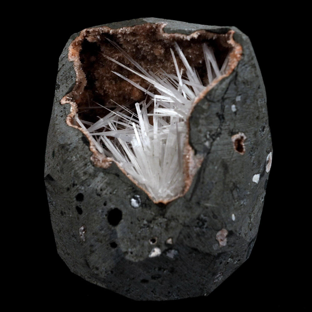 Scolecite Sprays On Heulandite With Stilbite Geode Natural Mineral Spe…  https://www.superbminerals.us/products/scolecite-sprays-on-heulandite-with-stilbite-geode-natural-mineral-specimen-b-4905  Features: A huge Geode with beige Heulandite crystals