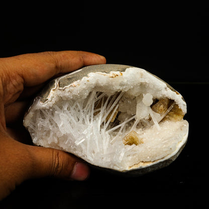 Scolecite with Heulandite in Geode Natural Mineral Specimen # B 6766 Scoleccite Superb Minerals 