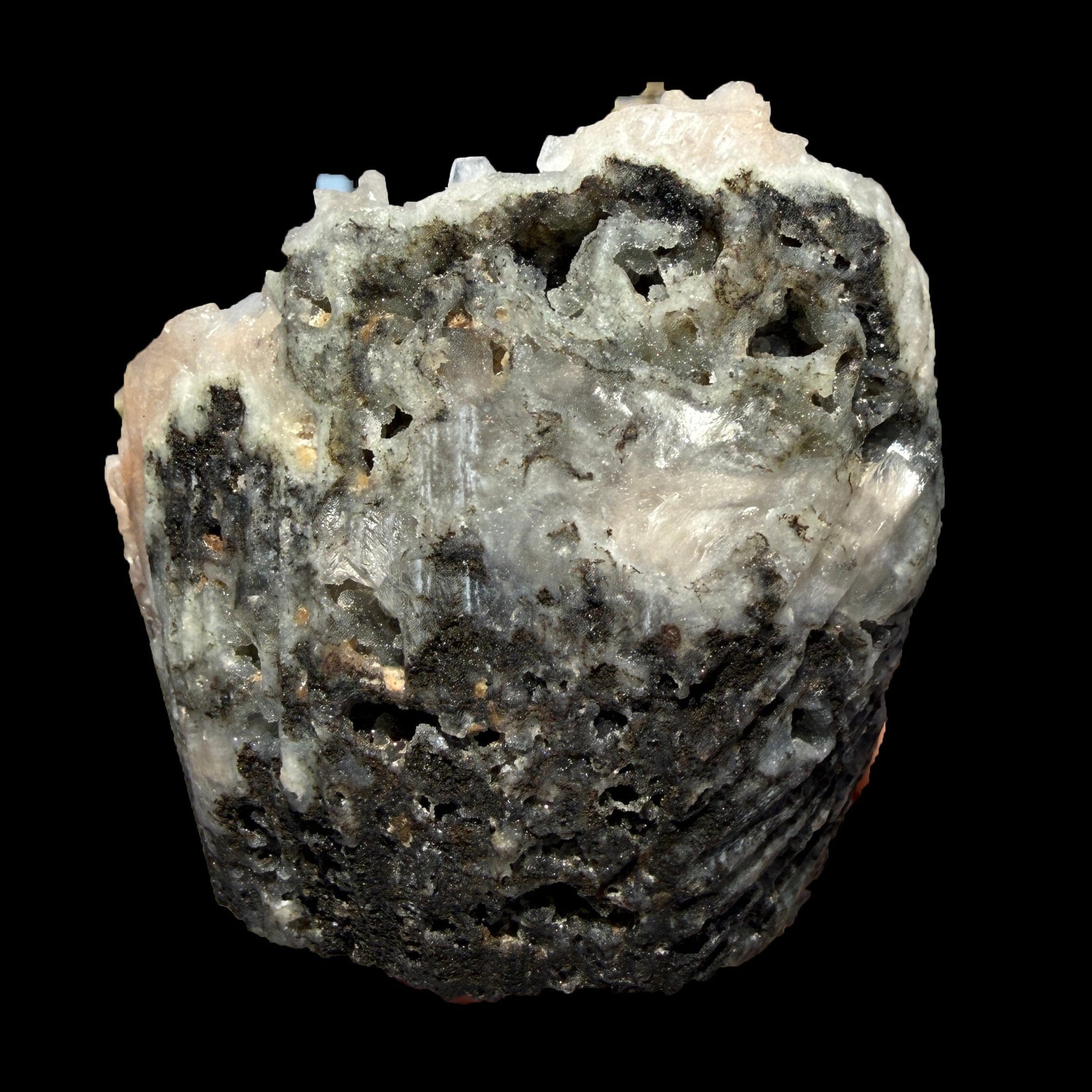 Sharp Terminated Green Apophyllite with Peach Stilbite on Chalcedony Matrix – Rare Zeolite Mineral from Jalgaon,India # DKT92 Apophyllite Superb Minerals 