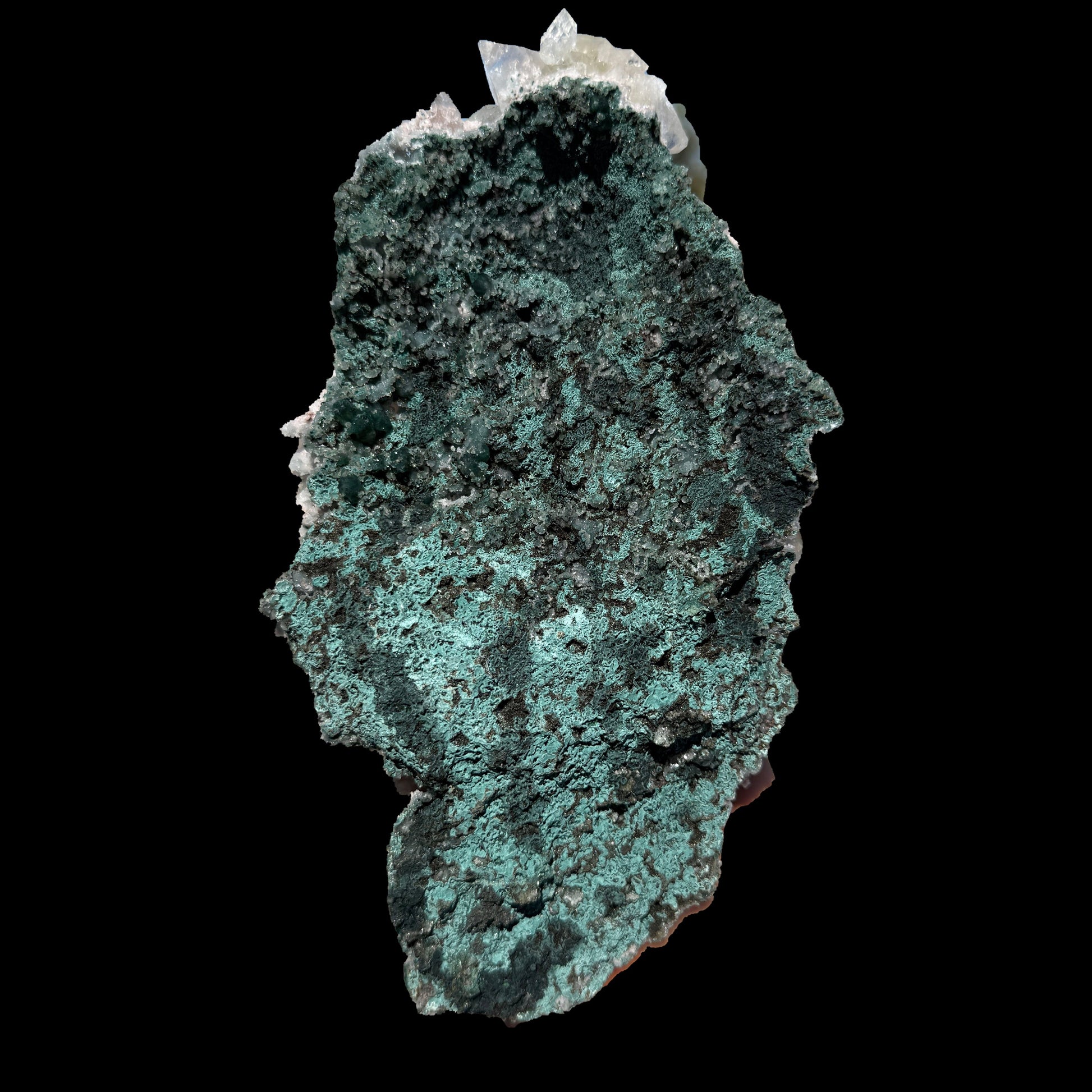 Sharply Terminated Green Apophyllite with Stilbite on Pink Chalcedony Matrix – Zeolite Mineral Specimen from Jalgaon # DKT122 Apophyllite Superb Minerals 