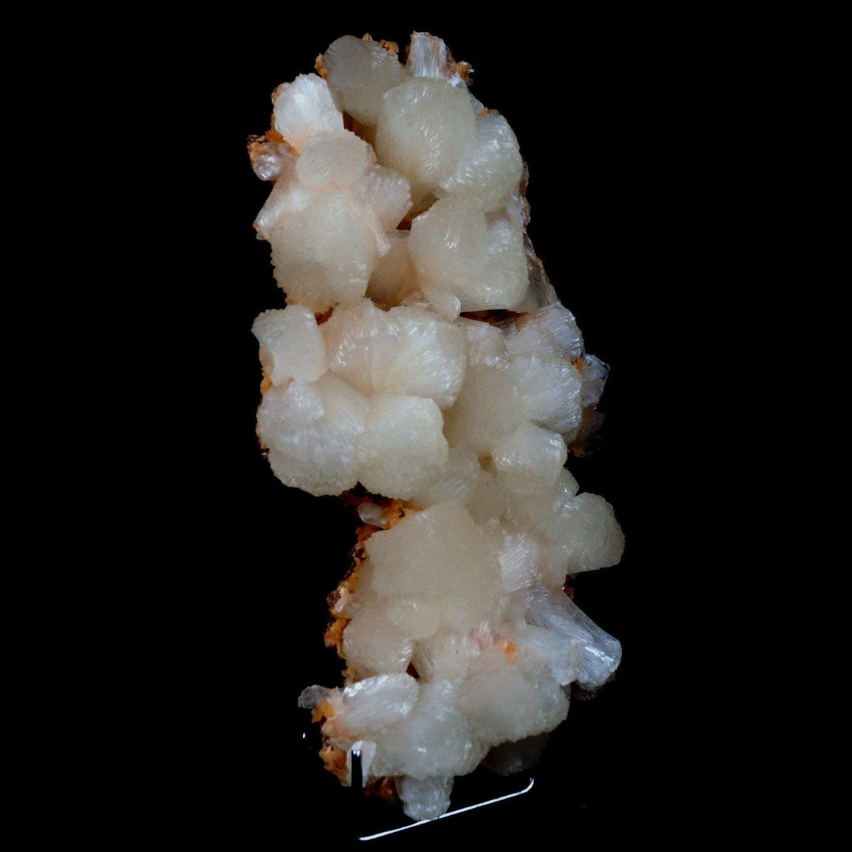 Stilbite on Heulandite Natural Mineral Specimen # B 4729  https://www.superbminerals.us/products/stilbite-on-heulandite-natural-mineral-specimen-b-4729  Features: Featuring many excellent quality bladed groups of Stilbite in a soft white hue, resting