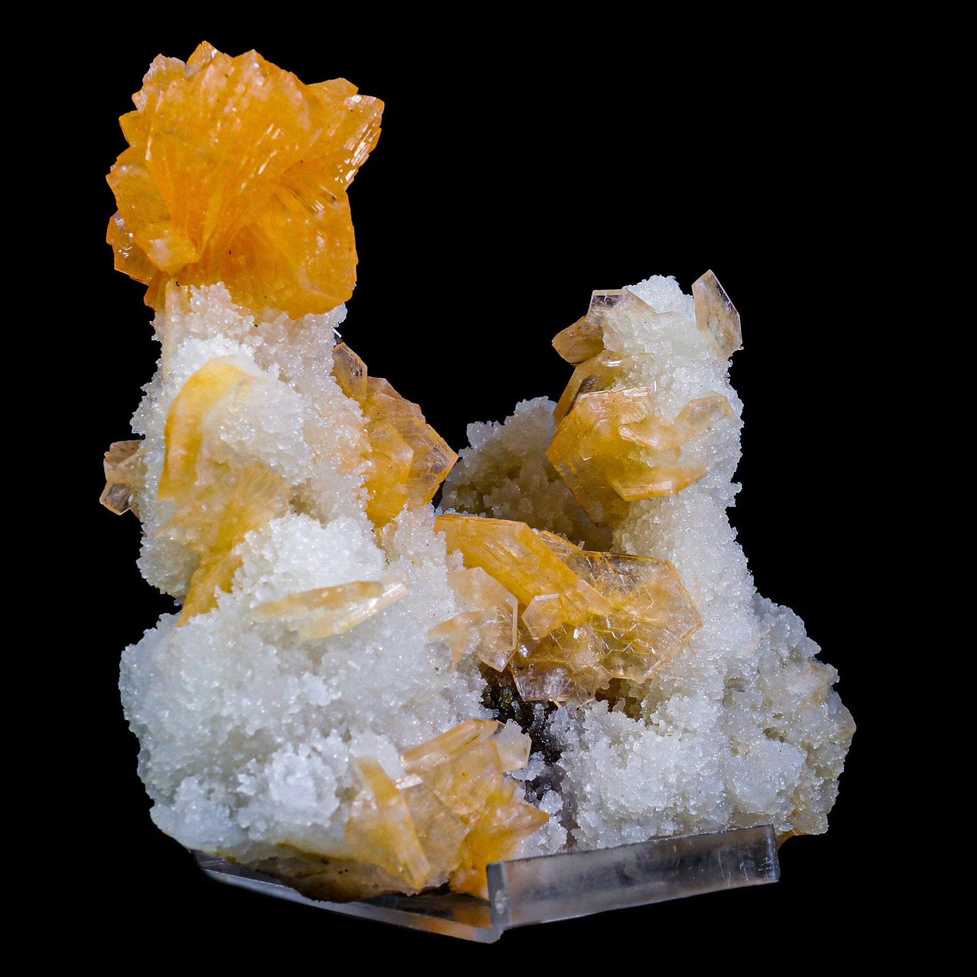 Stilbite With Chalcedony Natural Mineral Specimen # B 6889