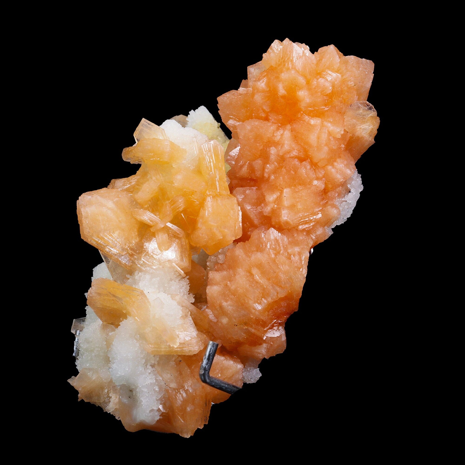Stilbite With Chalcedony Natural Mineral Specimen # B 6891