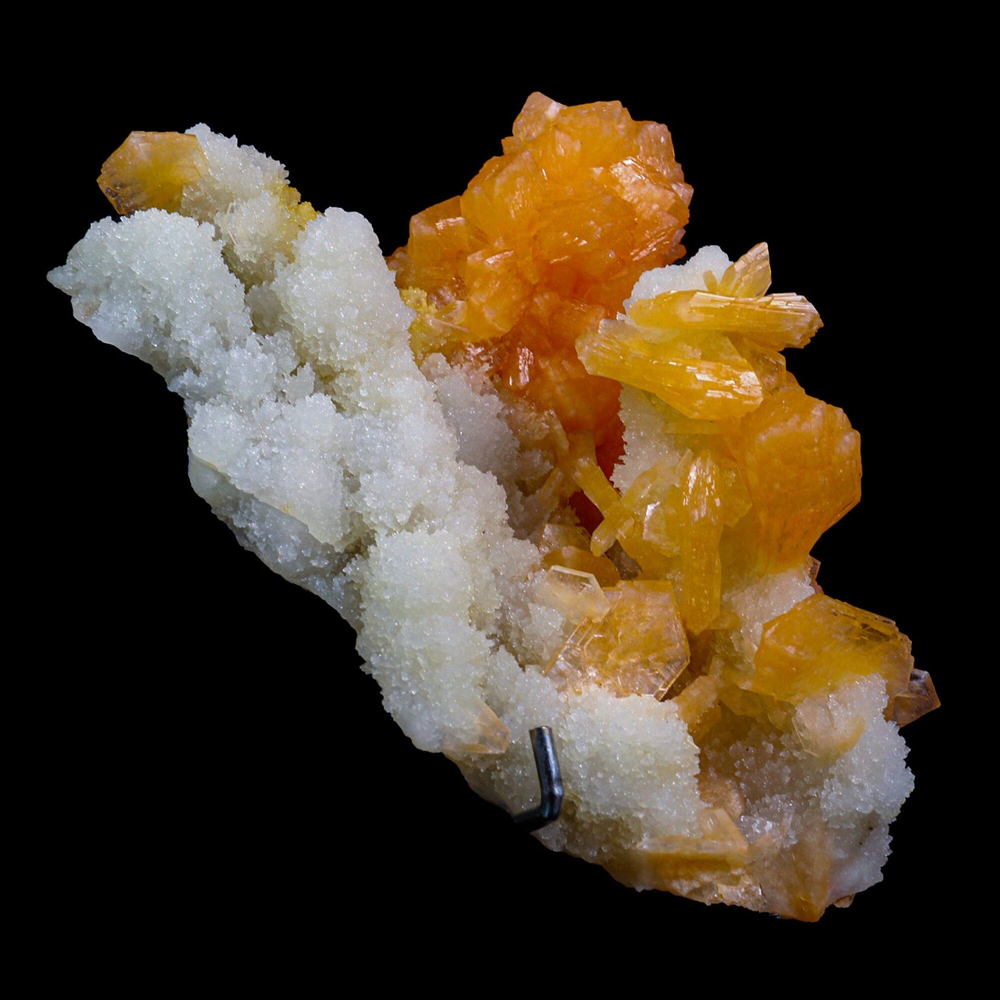 Stilbite With Chalcedony Natural Mineral Specimen # B 6891
