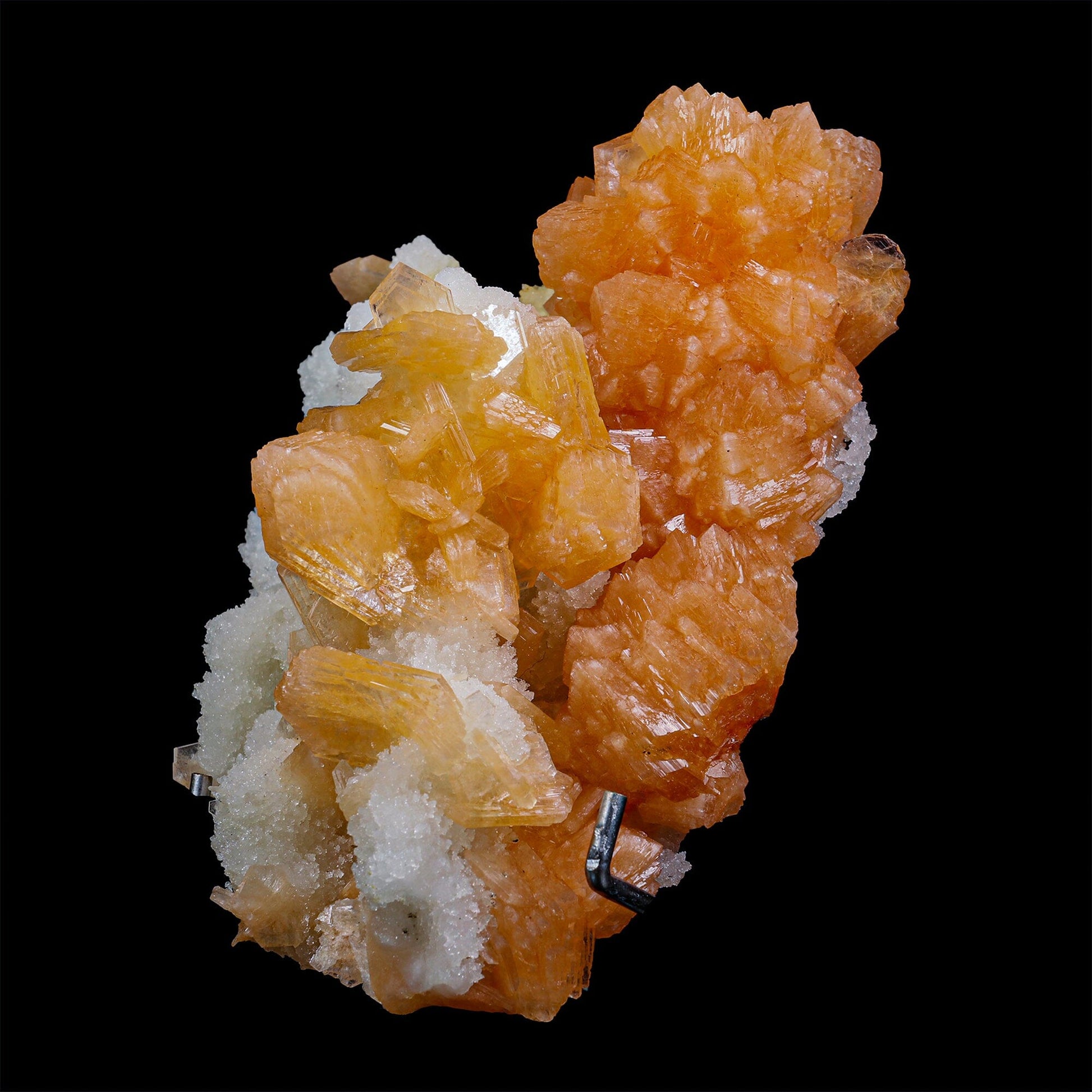 Stilbite With Chalcedony Natural Mineral Specimen # B 6891