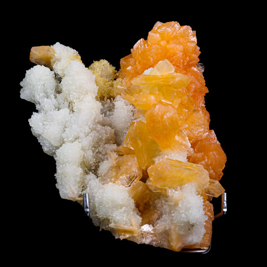 Stilbite With Chalcedony Natural Mineral Specimen # B 6891