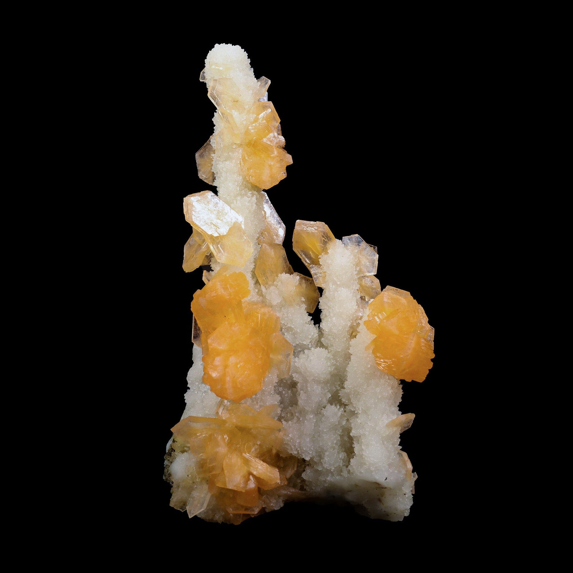 Stilbite With Chalcedony Natural Mineral Specimen # B 6893
