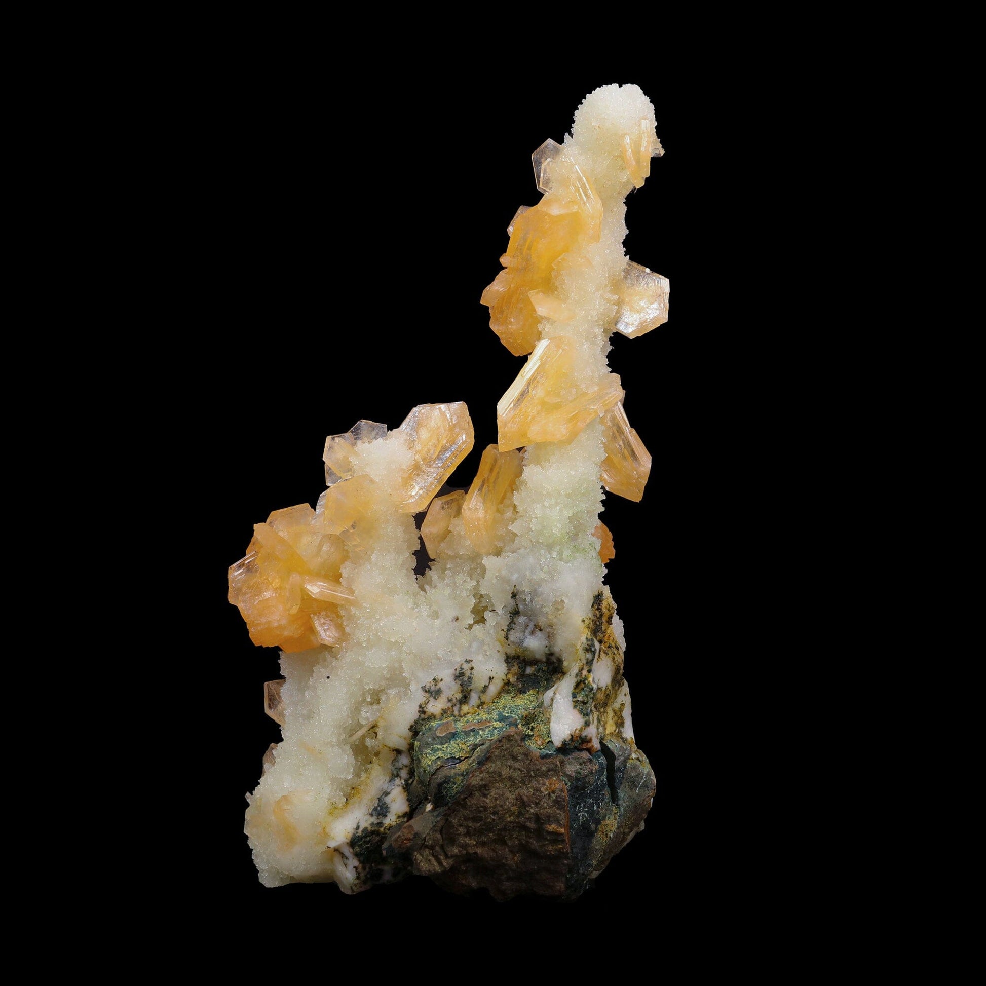 Stilbite With Chalcedony Natural Mineral Specimen # B 6893