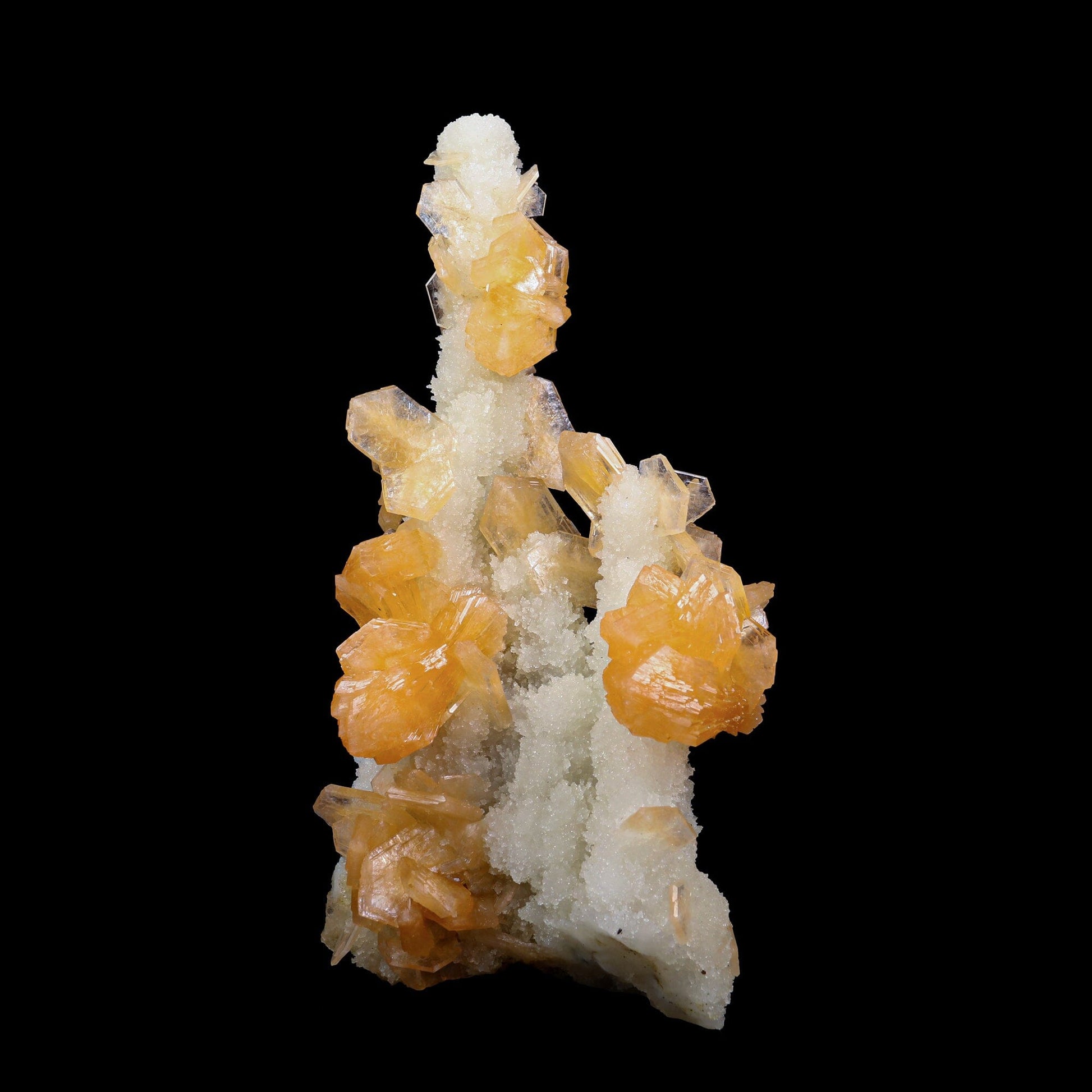 Stilbite With Chalcedony Natural Mineral Specimen # B 6893