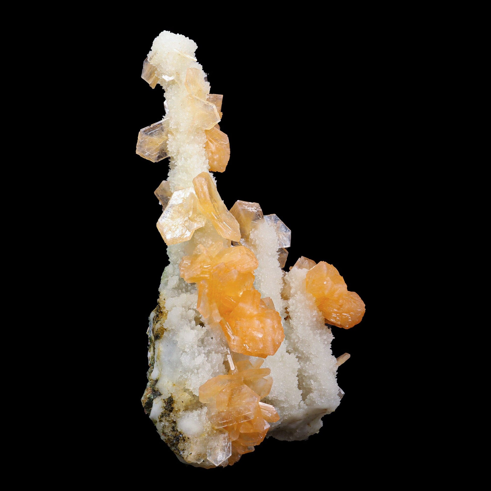 Stilbite With Chalcedony Natural Mineral Specimen # B 6893