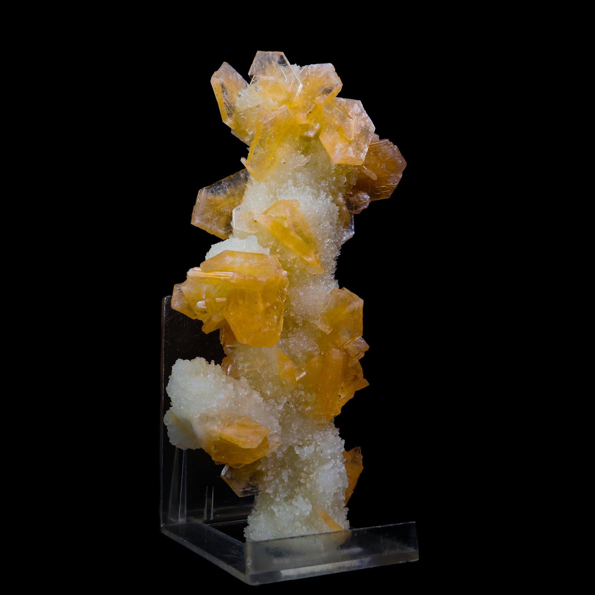 Stilbite With Chalcedony Natural Mineral Specimen # B 6895