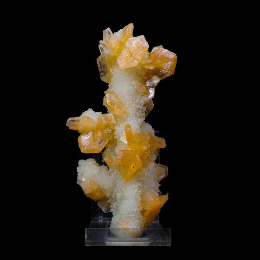 Stilbite With Chalcedony Natural Mineral Specimen # B 6895