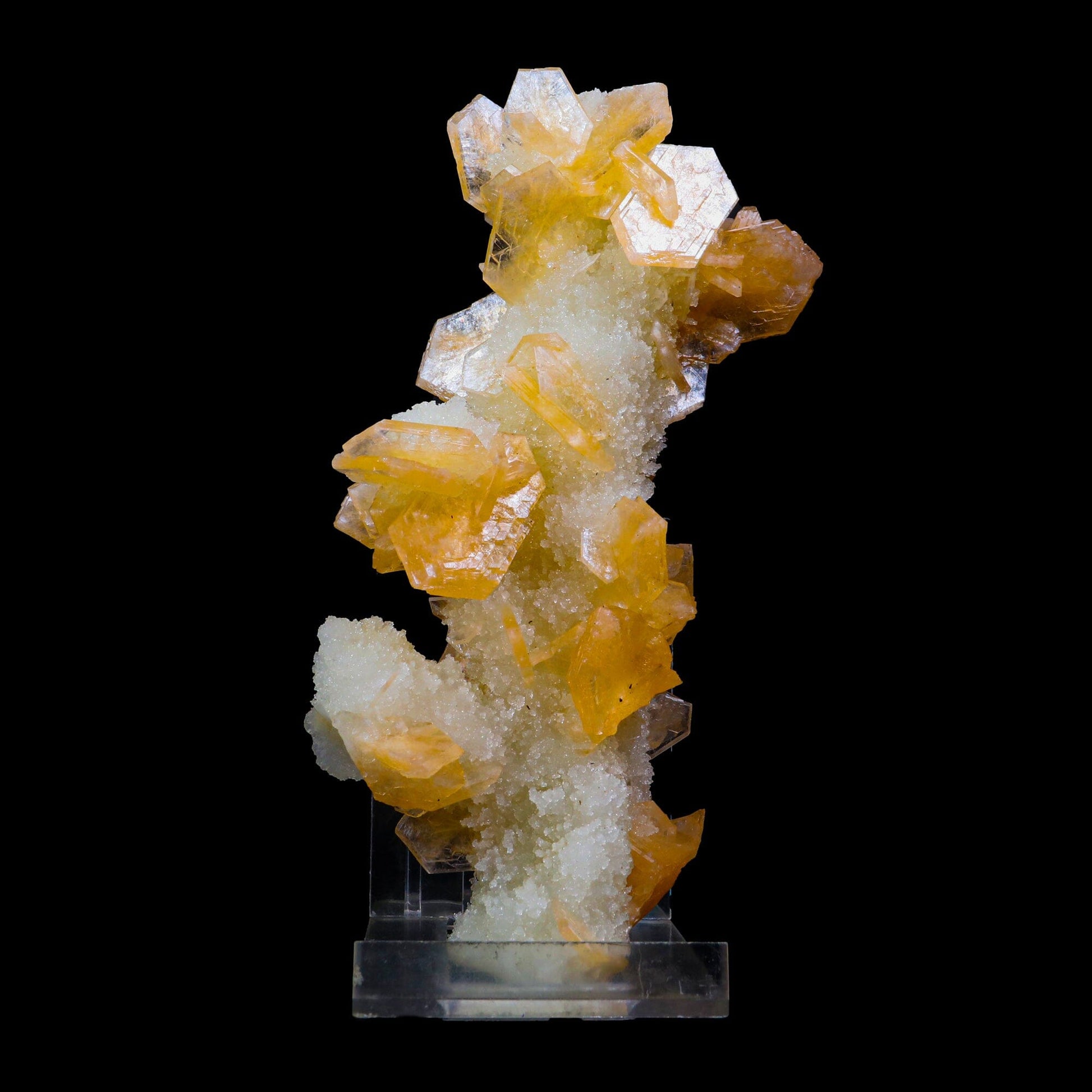 Stilbite With Chalcedony Natural Mineral Specimen # B 6895
