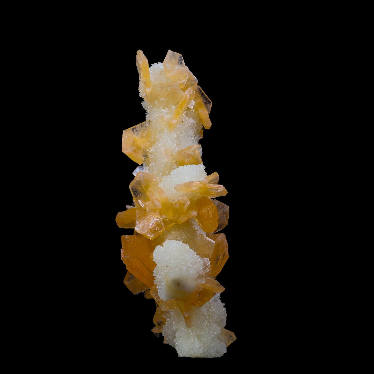 Stilbite With Chalcedony Natural Mineral Specimen # B 6895