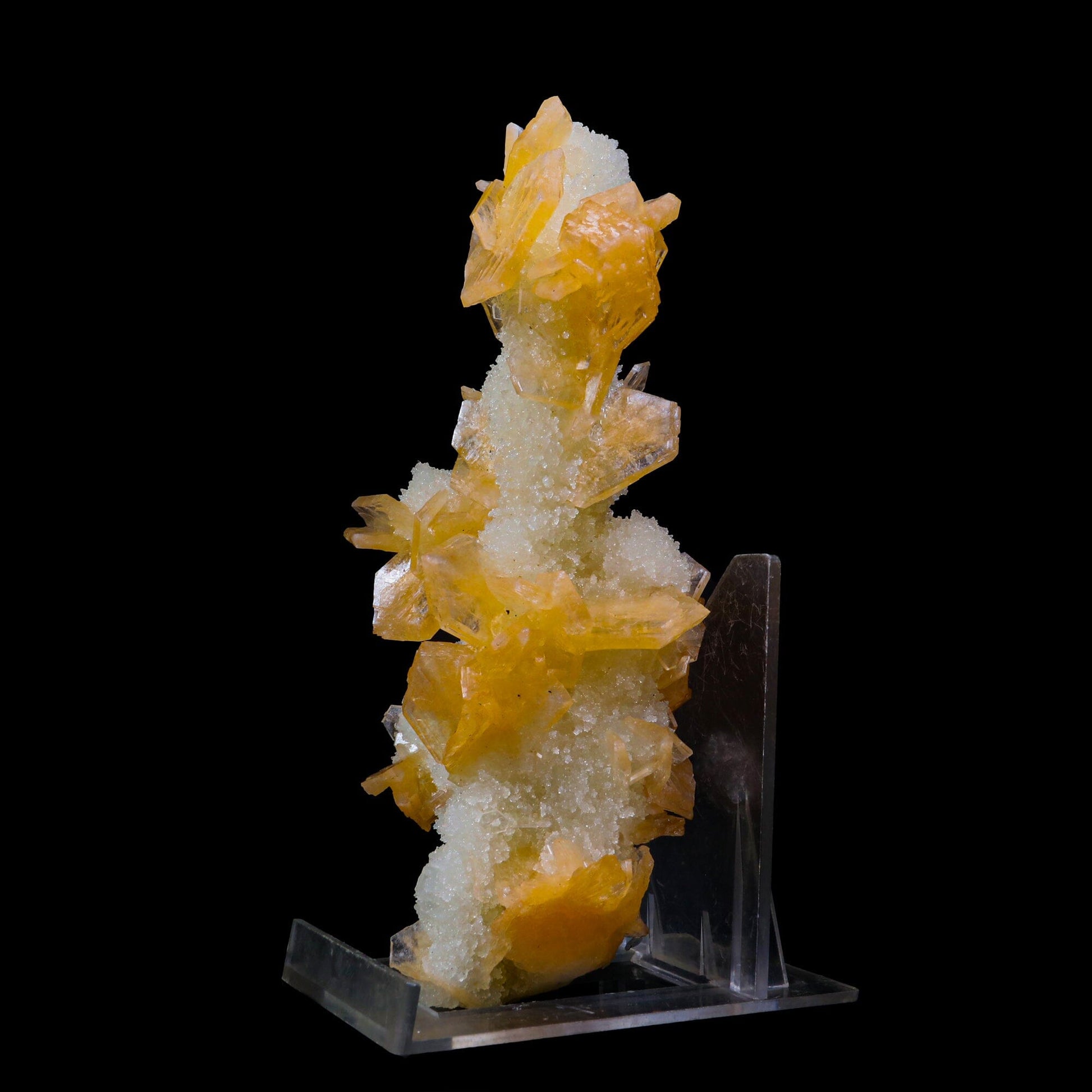 Stilbite With Chalcedony Natural Mineral Specimen # B 6895