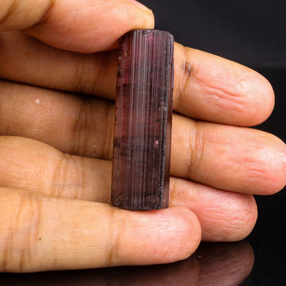 Terminated Deep Pink Tourmaline Natural Mineral Specimen # B 6847