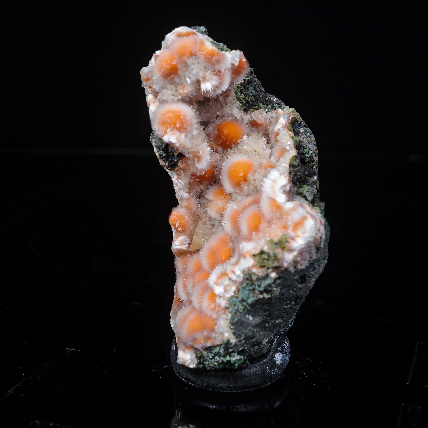 Thomsonite Orange Rare Find Free Standing Natural Mineral Specimen # B 7096