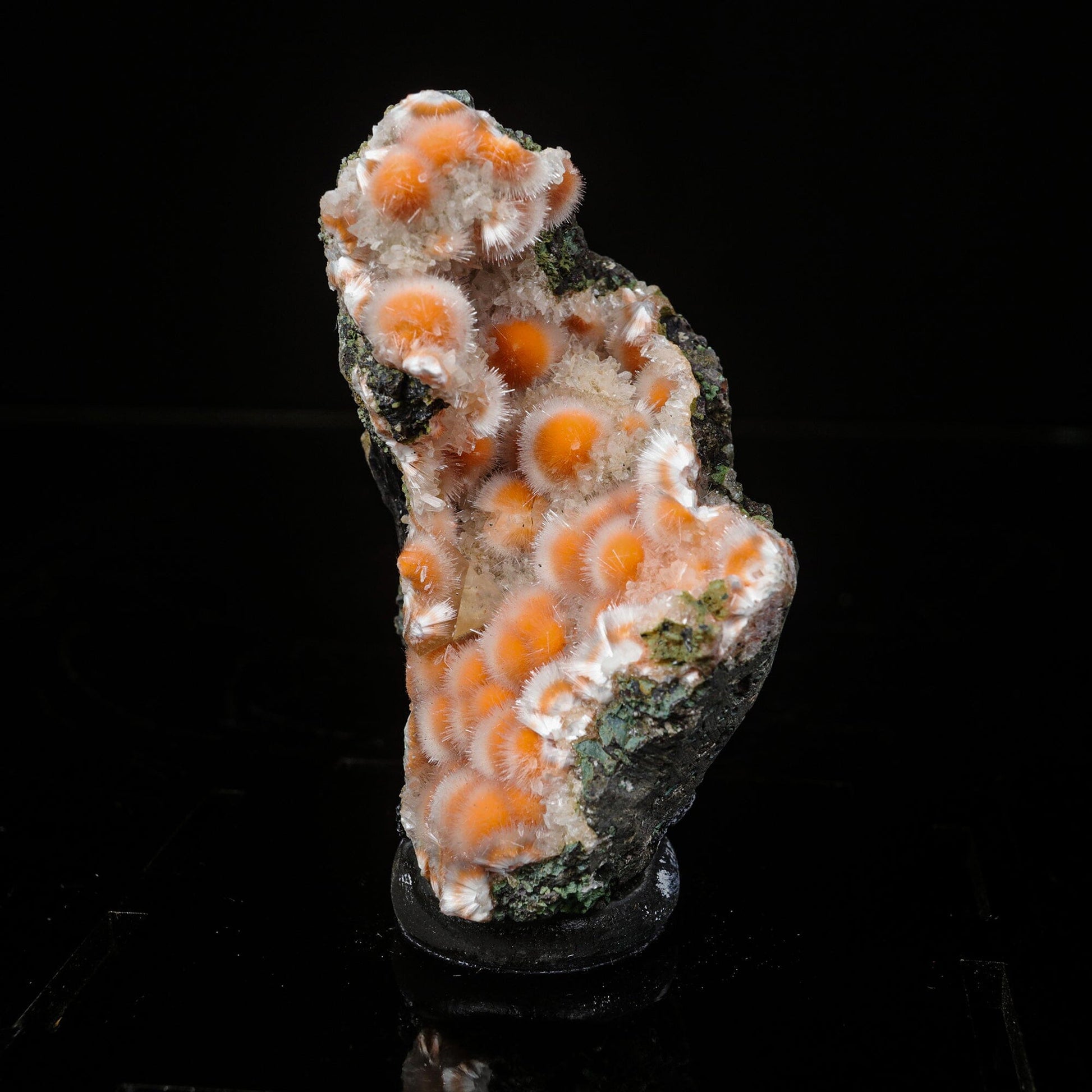 Thomsonite Orange Rare Find Free Standing Natural Mineral Specimen # B 7096
