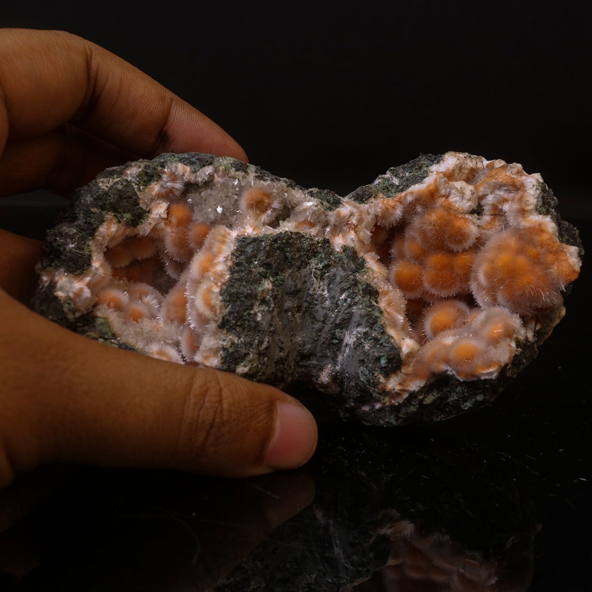 Thomsonite Orange Rare Find Natural Mineral Specimen # B 6744 Thomsonite Superb Minerals 