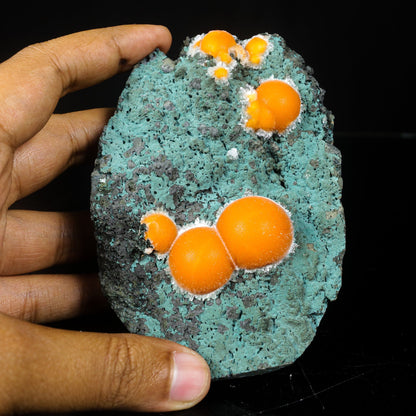 Thomsonite Orange Rare Find Natural Mineral Specimen # B 7043