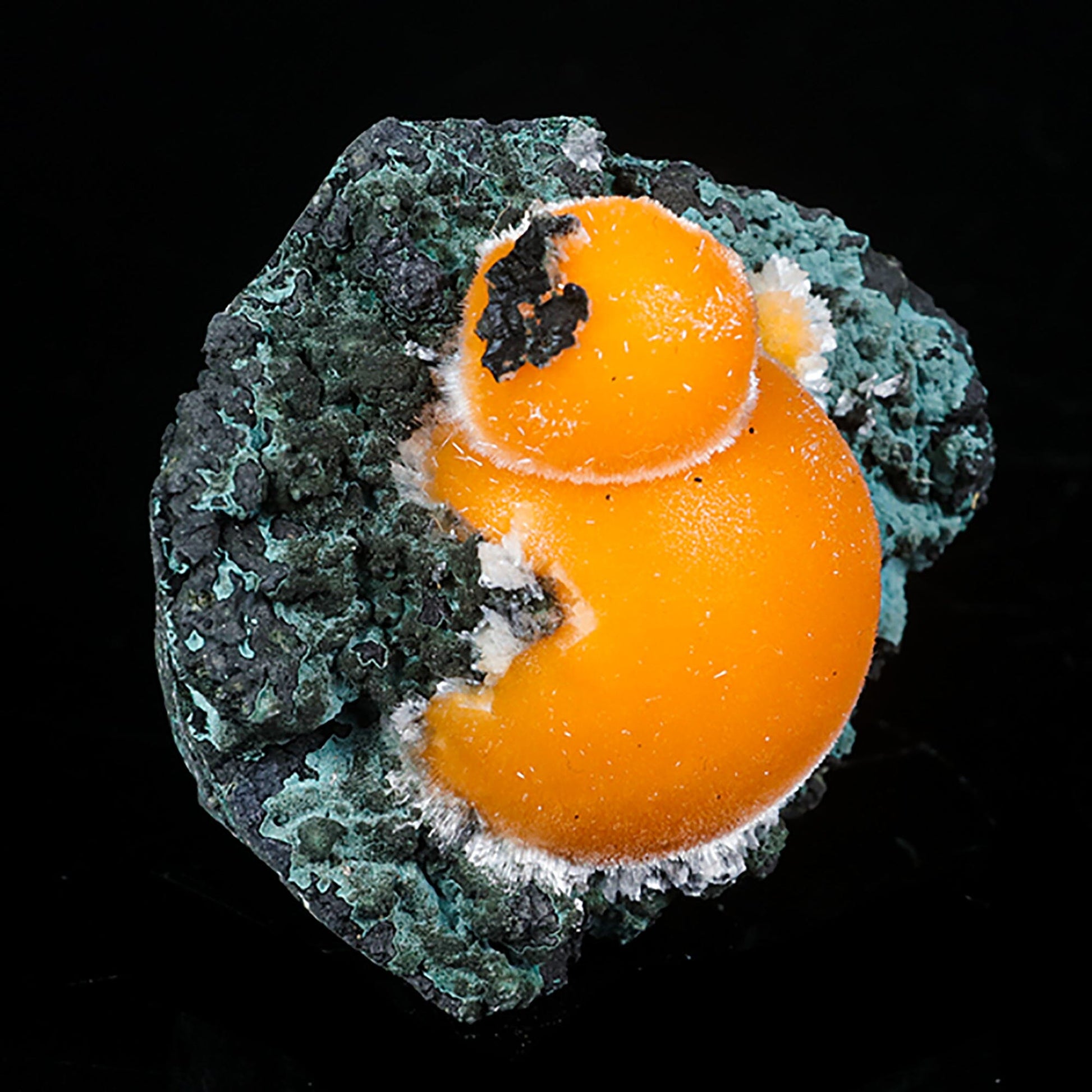 Thomsonite Orange Rare Find Natural Mineral Specimen # B 7048