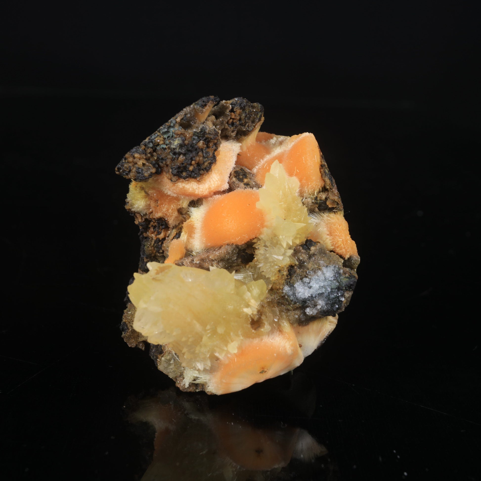 Thomsonite Orange Rare Find with Calcite