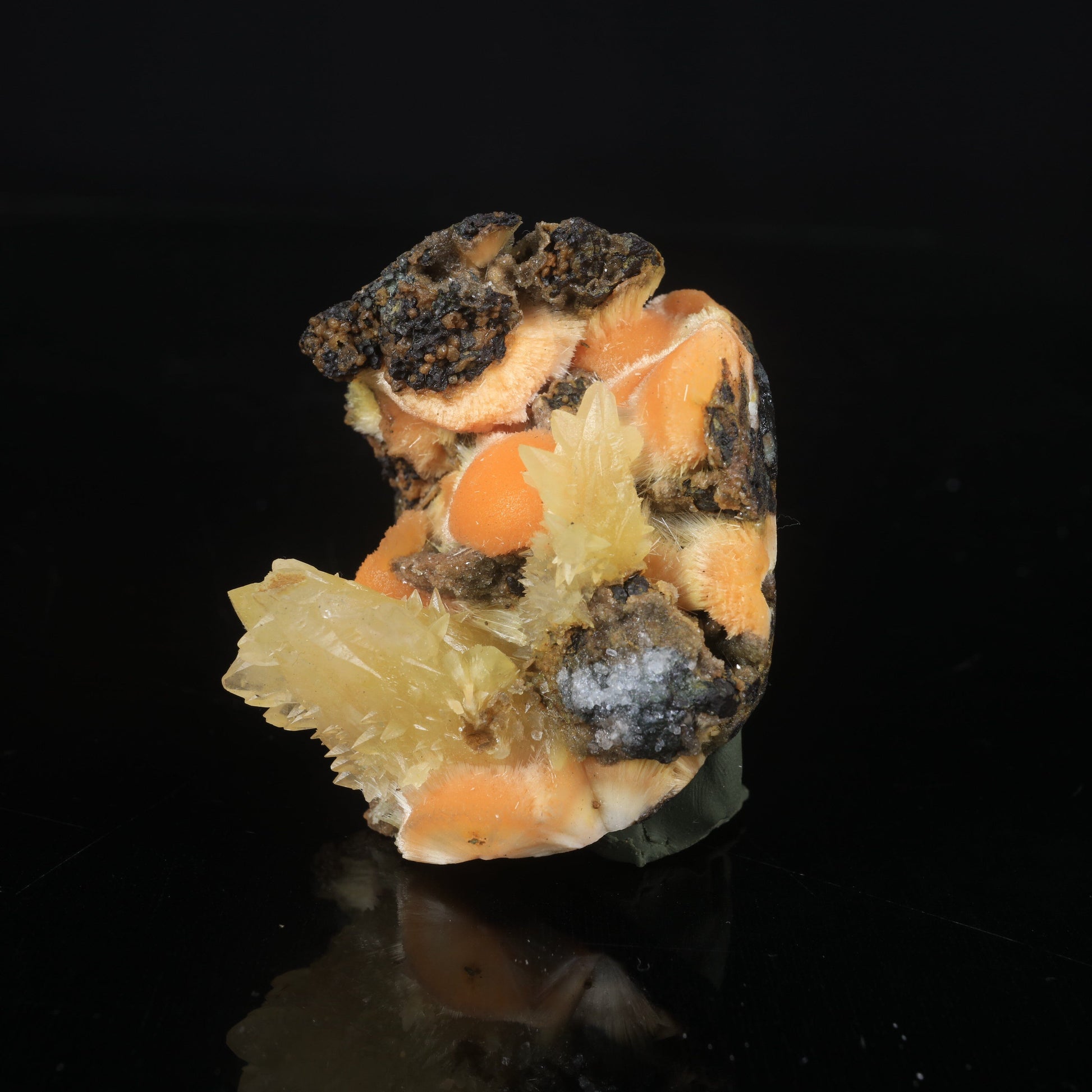 Thomsonite Orange Rare Find with Calcite