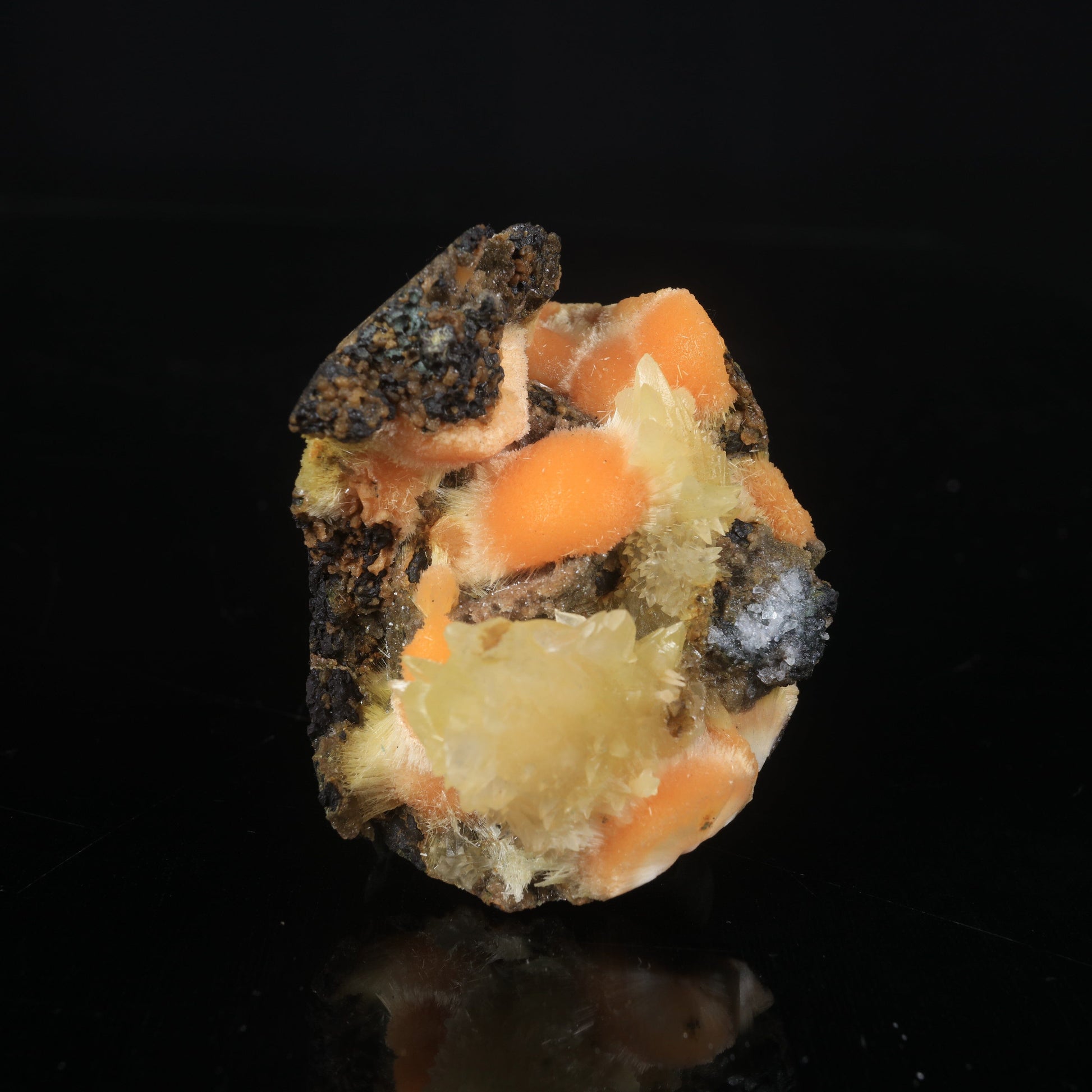 Thomsonite Orange Rare Find with Calcite