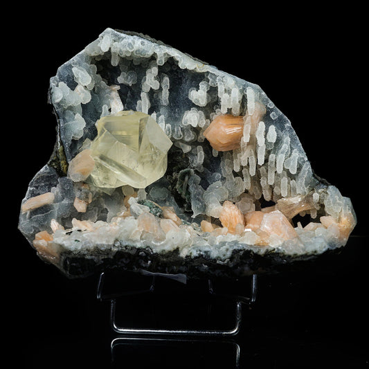 Top & Rare Calcite with Chalcedony Natural Mineral Specimen #TC24-25 Calcite Superb Minerals 