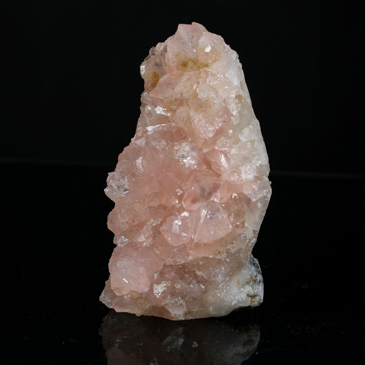 Ultra-Rare Pink Apophyllite Cluster with Sharp Terminations – First Find Lustrous Indian Mineral Specimen from Madhya Pradesh # B 7229 Apophyllite Superb Minerals 
