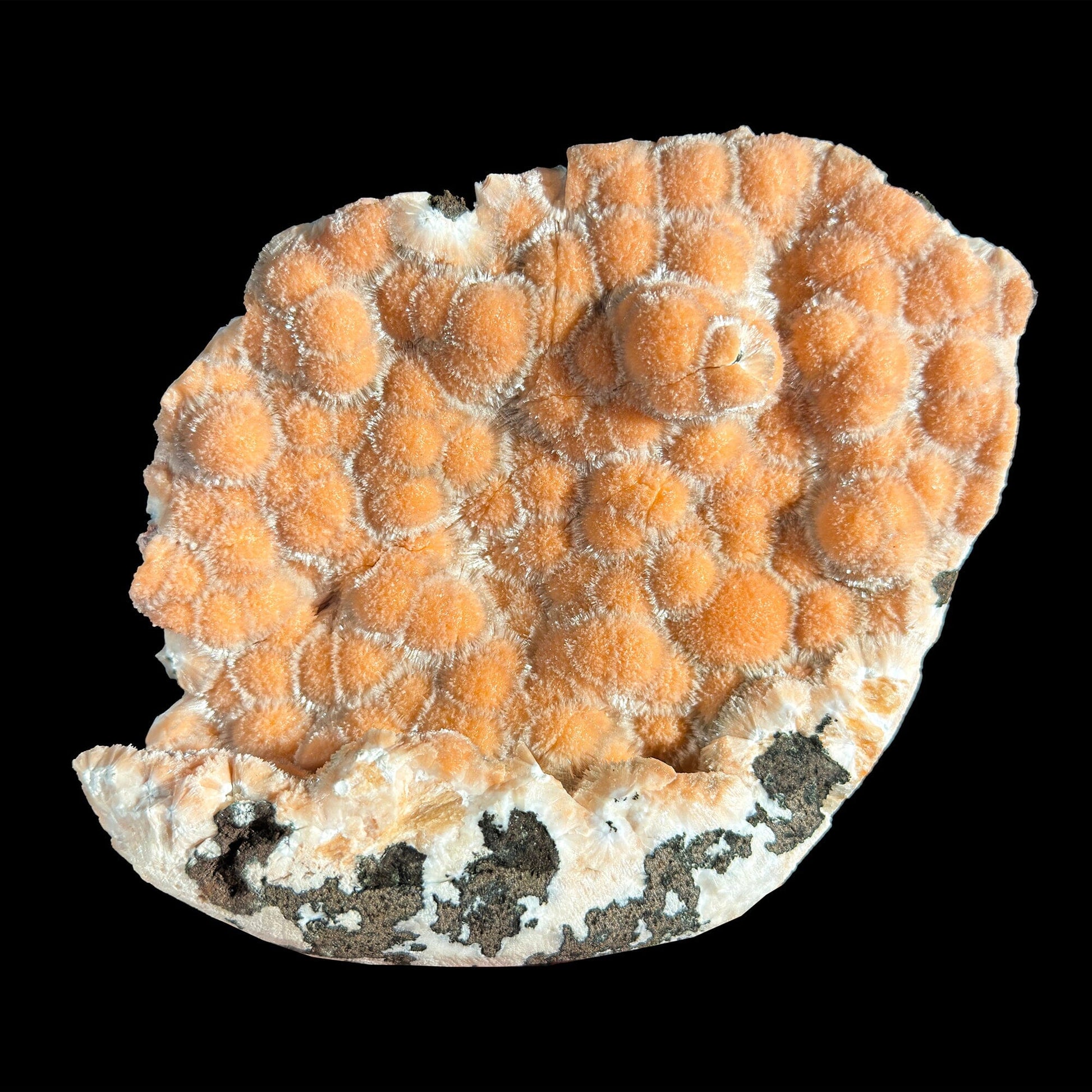 Very Rare Orange Thomsonite Self-Standing Crystal Specimen | Nashik, India | Collector Mineral # DKT3