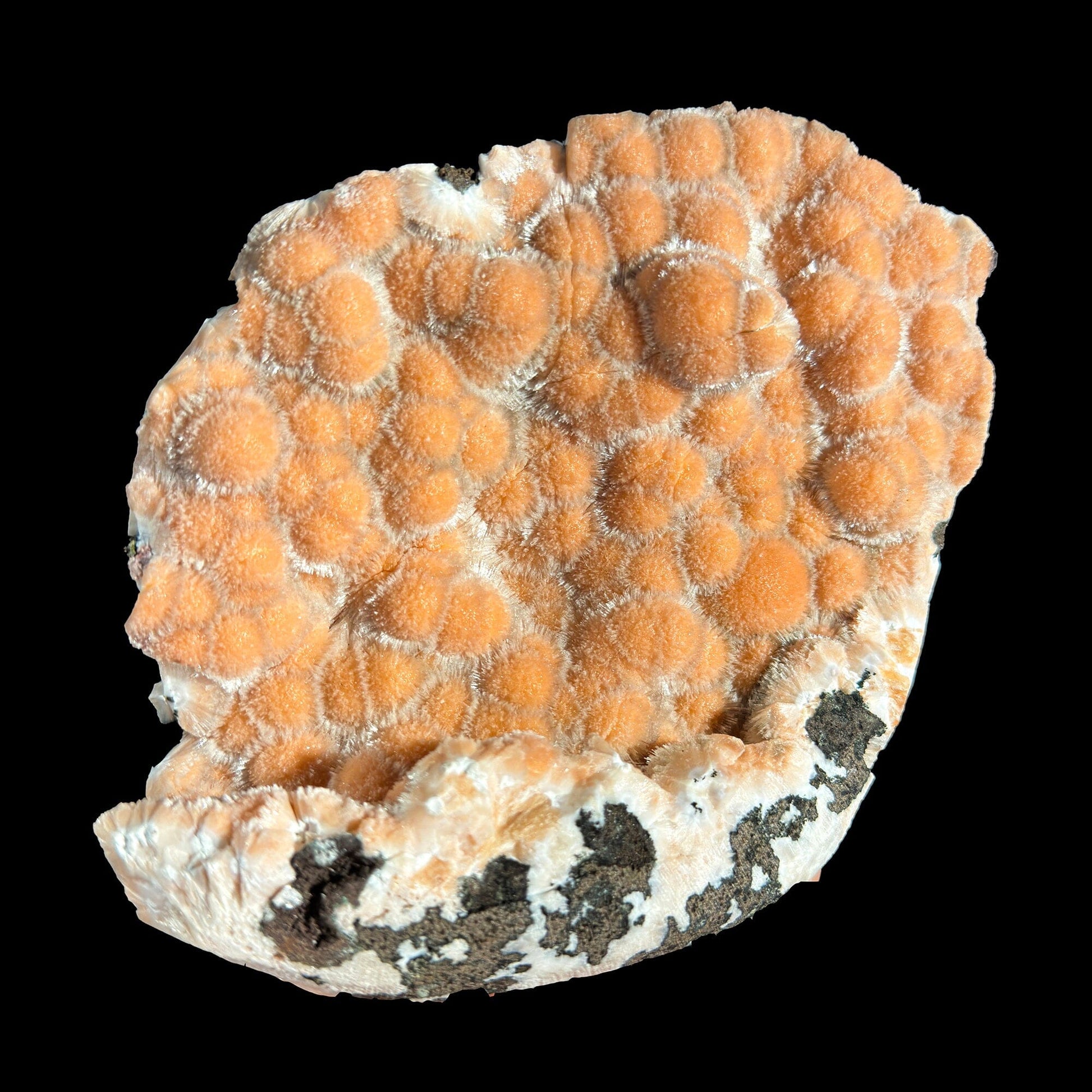 Very Rare Orange Thomsonite Self-Standing Crystal Specimen | Nashik, India | Collector Mineral # DKT3