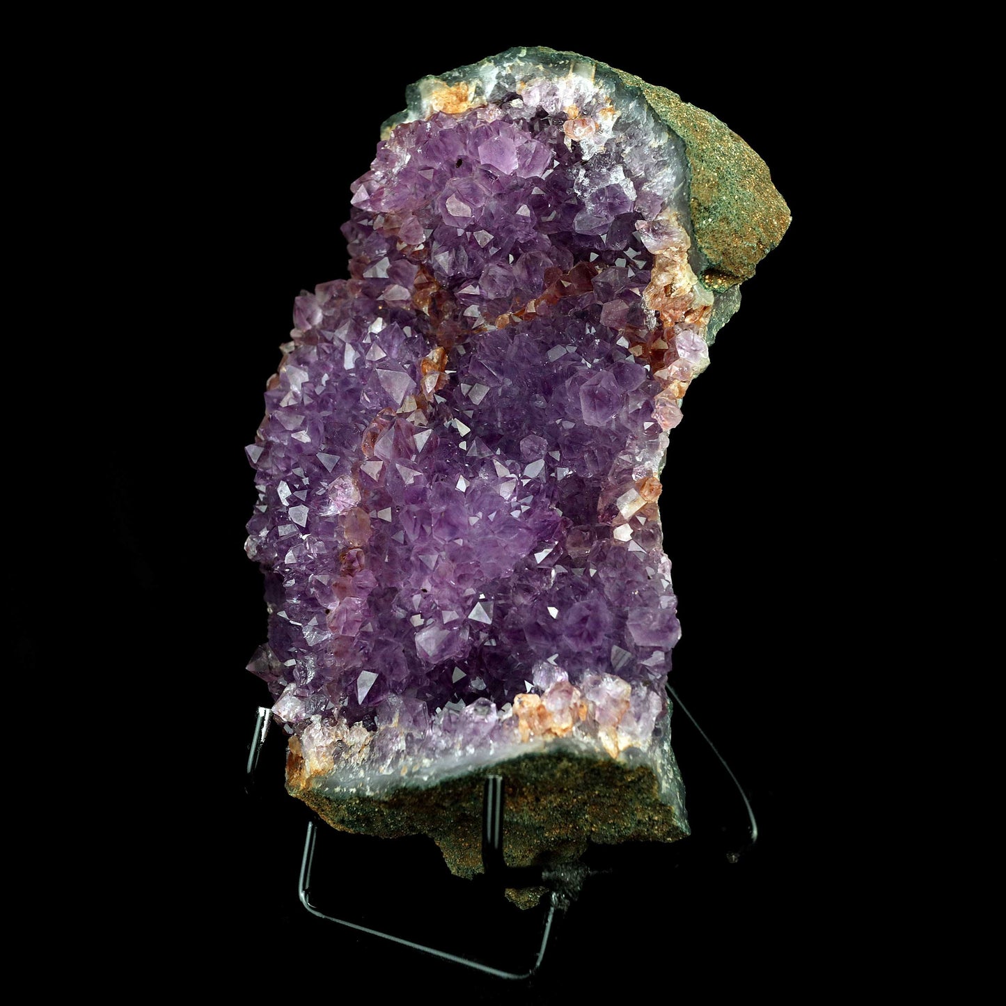 Amethyst Big Cluster Natural Mineral Specimen # B 4333  https://www.superbminerals.us/products/amethyst-big-cluster-natural-mineral-specimen-b-4333  Features:A very large Amethyst Cluster, hosting lustrous, deep-purple Amethyst crystals. The intense, rich color and luster of the Amethyst is stunning. I picked this piece up not only because of its color and luster, but because of its unique and asymmetrical shape. It stood out among the hundreds of identically