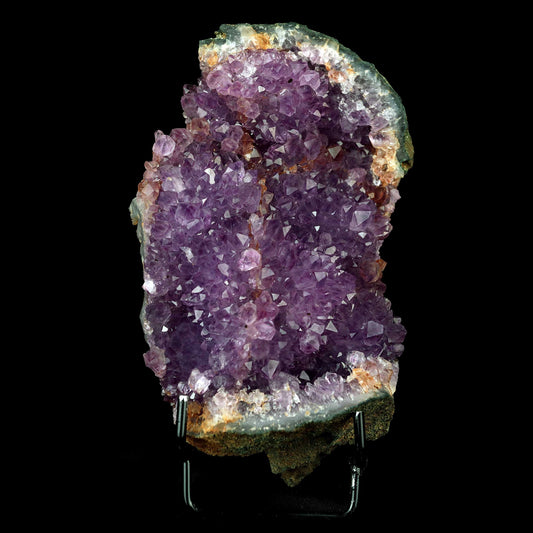 Amethyst Big Cluster Natural Mineral Specimen # B 4333  https://www.superbminerals.us/products/amethyst-big-cluster-natural-mineral-specimen-b-4333  Features:A very large Amethyst Cluster, hosting lustrous, deep-purple Amethyst crystals. The intense, rich color and luster of the Amethyst is stunning. I picked this piece up not only because of its color and luster, but because of its unique and asymmetrical shape. It stood out among the hundreds of identically