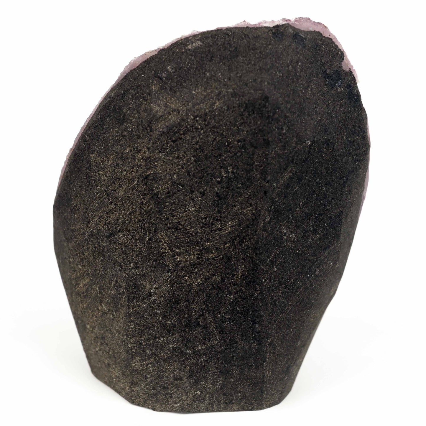 Amethyst Dark Purple Crystals Geode Natural Mineral Specimen # B 4647  https://www.superbminerals.us/products/amethyst-dark-purple-crystals-geode-natural-mineral-specimen-b-4647  Features: A Geode encrusted with beautiful, transparent Amethyst Quartz crystals in deep purple. Amethyst's vivid purple is unlike anything else on the market, and this piece is no exception. Aesthetic, with excellent colour and shine, and at a great price. It is in good shape. Primary Mineral(s): Amethyst