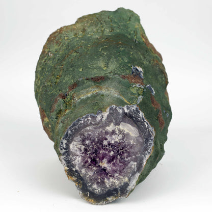 Amethyst Dark Purple Crystals Geode Natural Mineral Specimen # B 4648  https://www.superbminerals.us/products/amethyst-dark-purple-crystals-geode-natural-mineral-specimen-b-4648  Features: A Geode encrusted with beautiful, transparent Amethyst Quartz crystals in deep purple. Amethyst's vivid purple is unlike anything else on the market, and this piece is no exception. Aesthetic, with excellent colour and shine, and at a great price. It is in good shape. Primary Mineral(s): Amethys