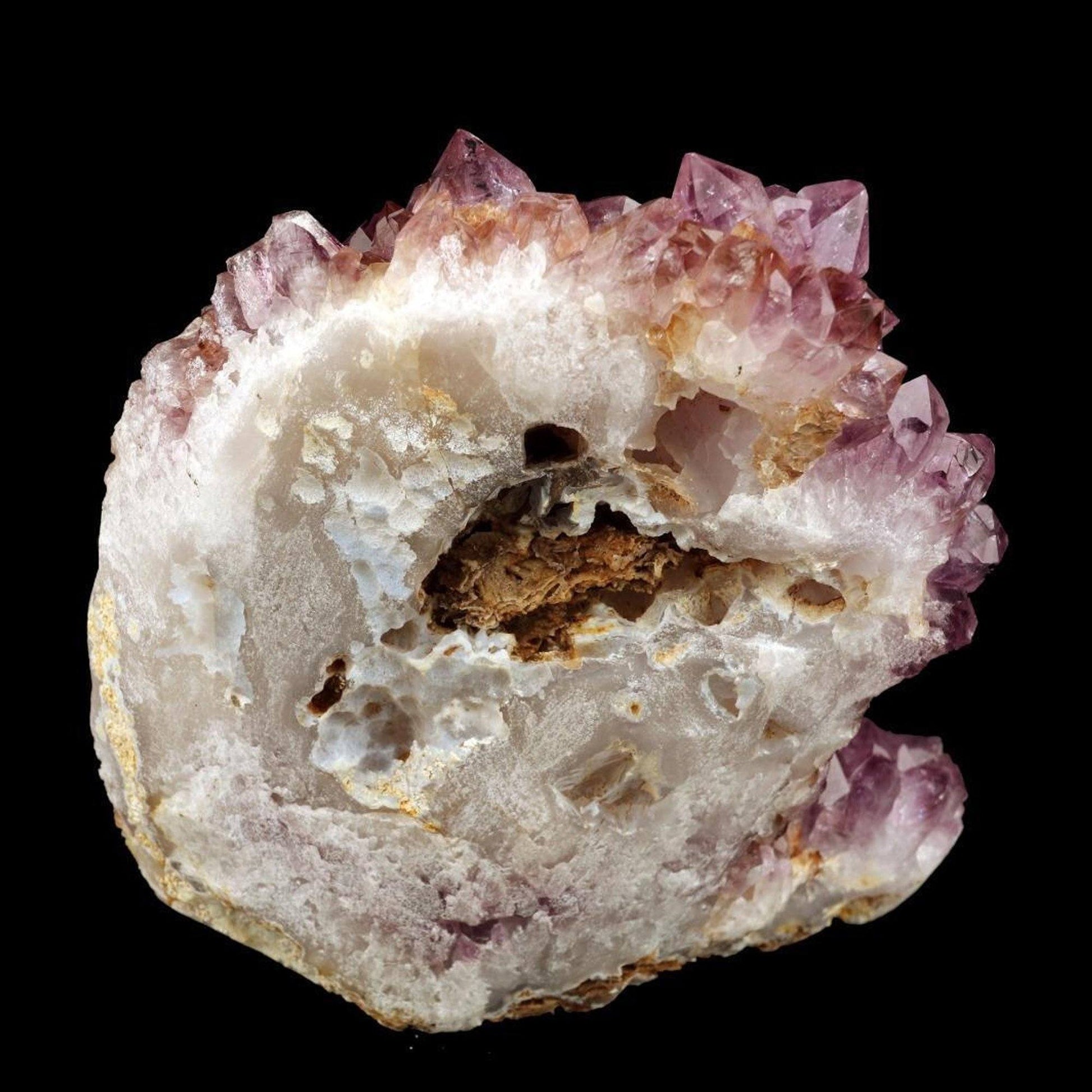 Amethyst Purple Crystal Natural Mineral Specimen # B 2103 Stunning Amethyst Crystal Clusters from India. Cut Base, Premium Quality Specimens. These beautiful purple Amethyst Clusters all come with a flat (cut) base so they stand upright easily.. In excellent condition. Primary Mineral(s): AmethystSecondary Mineral(s): N/AMatrix: Heulandite16 cm x 13 cm 1610 Gms