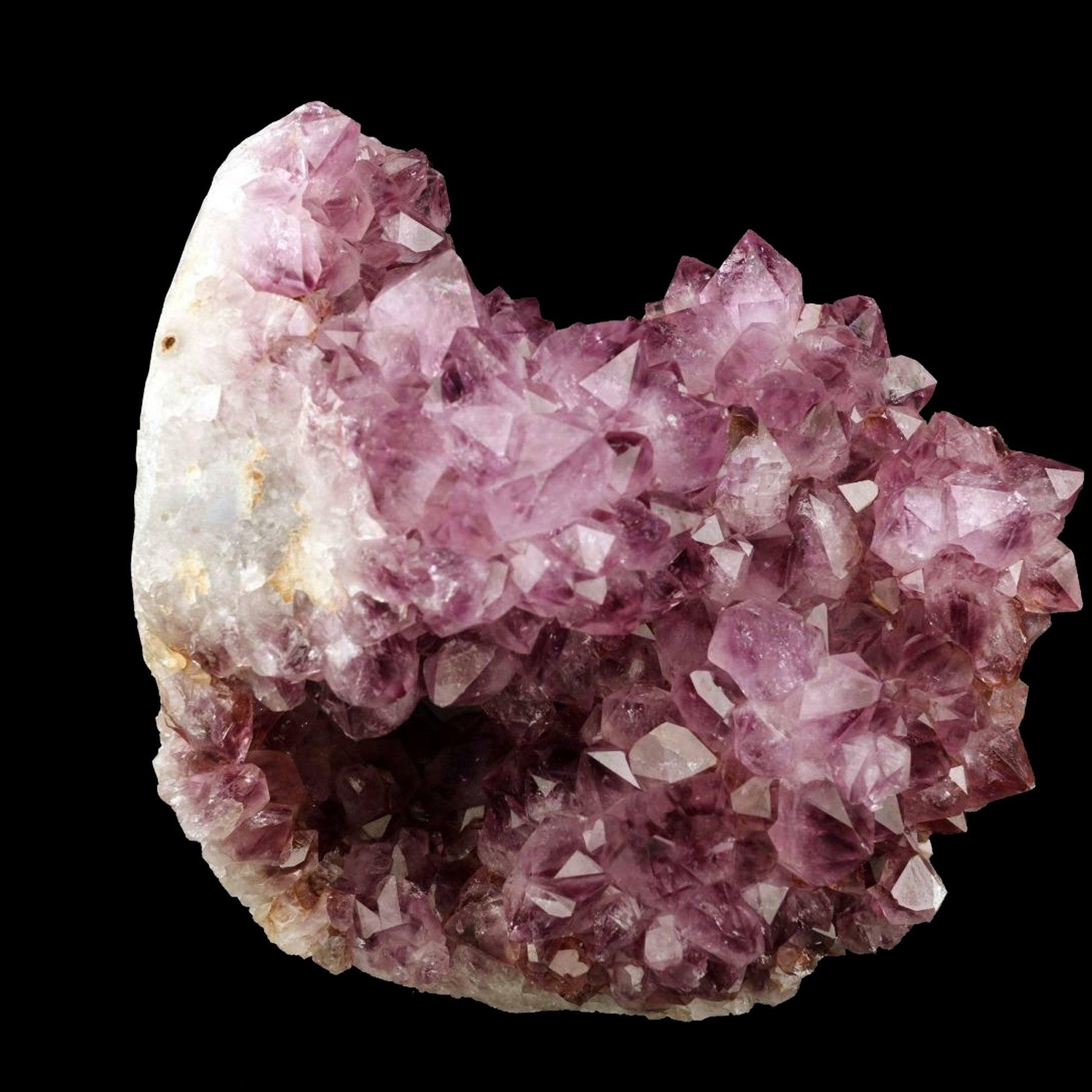 Amethyst Purple Crystal Natural Mineral Specimen # B 2103 Stunning Amethyst Crystal Clusters from India. Cut Base, Premium Quality Specimens. These beautiful purple Amethyst Clusters all come with a flat (cut) base so they stand upright easily.. In excellent condition. Primary Mineral(s): AmethystSecondary Mineral(s): N/AMatrix: Heulandite16 cm x 13 cm 1610 Gms