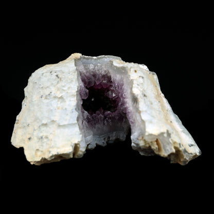 Amethyst Purple Crystals Geode (2 Halves ) Natural Mineral Specimen #…  https://www.superbminerals.us/products/amethyst-purple-crystals-geode-2-halves-natural-mineral-specimen-b-4923  Features: Two pieces of an Amethyst Geode are highlighted in this incredibly attractive pendant. The Amethyst crystals are atop layers of clear, dark/blue Chalcedony, which are themselves on layers of clear, dark/blue Chalcedony. The tone, sheen, and distinctiveness are fantastic. It's also eye-catching to see two