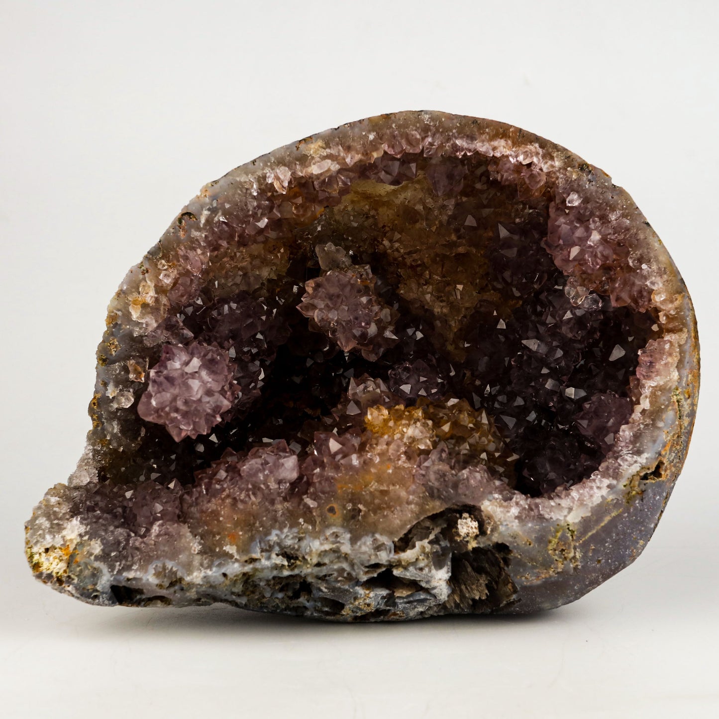 Amethyst Purple Crystals Geode (2 Halves ) Natural Mineral Specimen # B 5004 Amethyst Superb Minerals 
