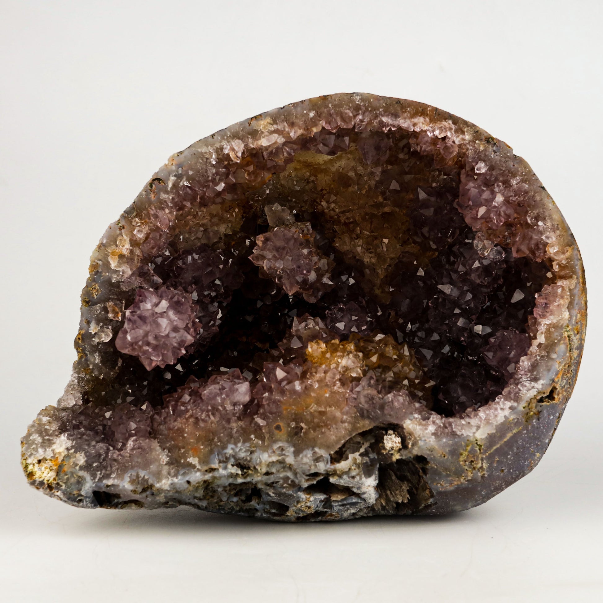 Amethyst Purple Crystals Geode (2 Halves ) Natural Mineral Specimen # B 5004 Amethyst Superb Minerals 