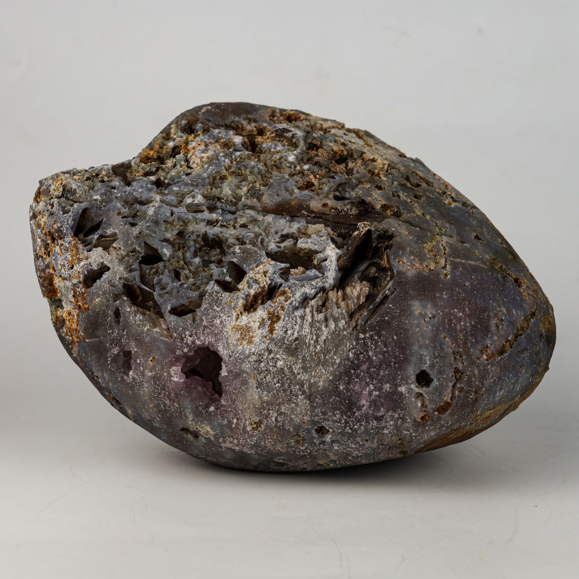 Amethyst Purple Crystals Geode (2 Halves ) Natural Mineral Specimen # B 5004 Amethyst Superb Minerals 