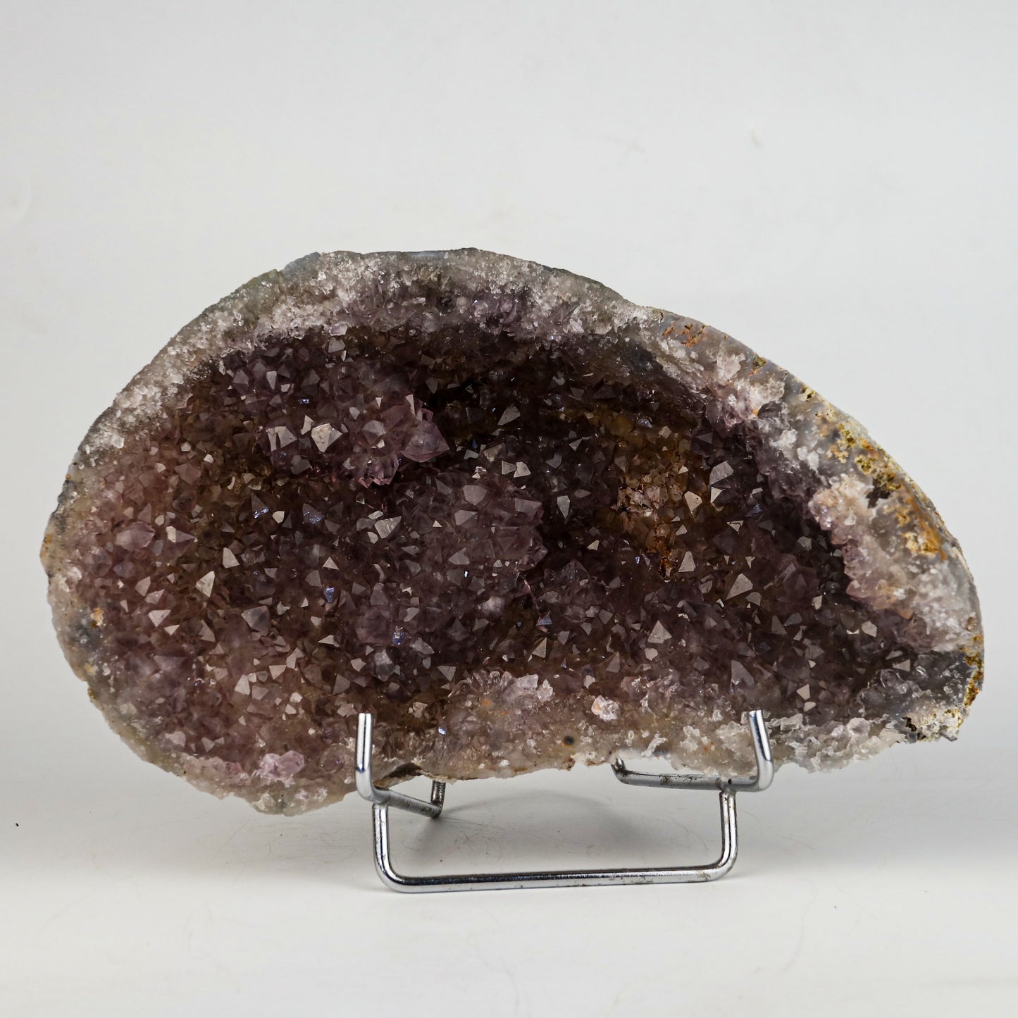 Amethyst Purple Crystals Geode (2 Halves ) Natural Mineral Specimen # B 5004 Amethyst Superb Minerals 