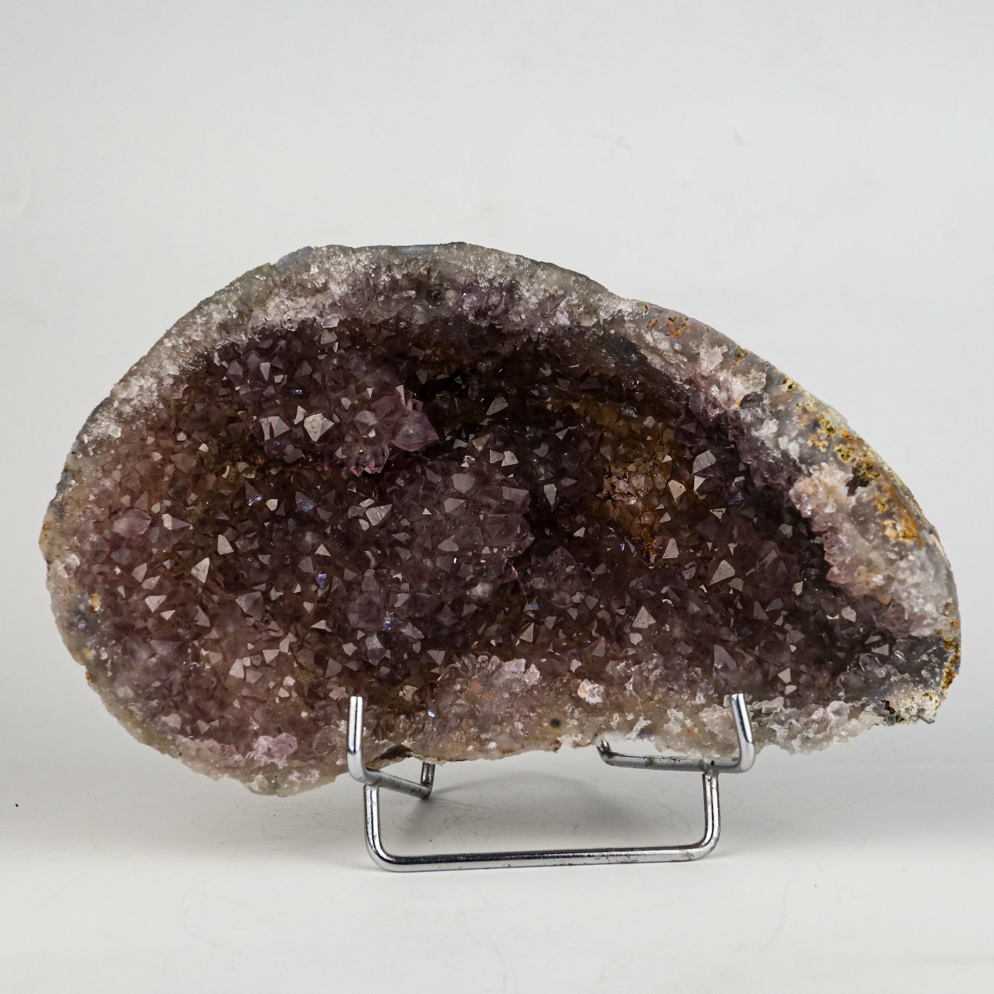 Amethyst Purple Crystals Geode (2 Halves ) Natural Mineral Specimen # B 5004 Amethyst Superb Minerals 